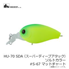 ハイドアップ　HU-70 SDA (スーパーディープアタック) ソルトカラー #S-67 マットチャート