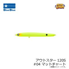 ブルーブルー　アウトスター120S #04 マットチャート