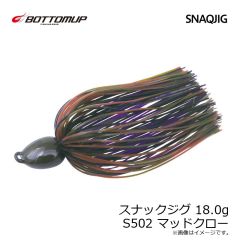 ボトムアップ　スナックジグ 18.0g S502 マッドクロー