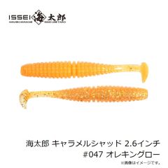 一誠　海太郎 キャラメルシャッド 2.6インチ #035 ケイムラレインボー