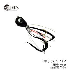 ルーディーズ　魚子ラバ 7.0g 黒金ラメ