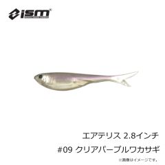 ism（イズム）　エアテリス 2.8インチ #09 クリアパープルワカサギ