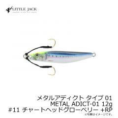 リトルジャック　メタルアディクト タイプ01 METAL ADICT-01 12g　#11 チャートヘッドグローベリー+RP