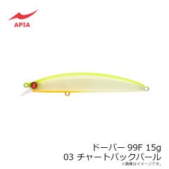 アピア　ドーバー99F 15g #03 チャートバックパール