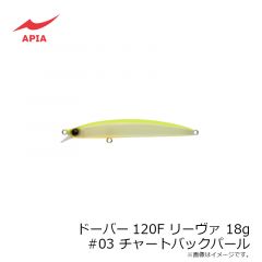 アピア　ドーバー120F リーヴァ 18g #01 銀鱗ベイト