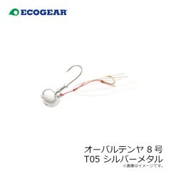 エコギア　オーバルテンヤ 8号 T05 シルバーメタル