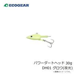 エコギア　パワーダートヘッド 30g DH01 グロウ(夜光)