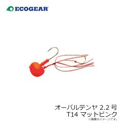 エコギア　オーバルテンヤ 2.2号 T14 マットピンク