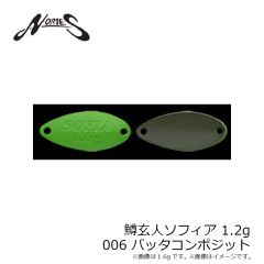 ノリーズ　鱒玄人ソフィア1.2g 006 バッタコンポジット