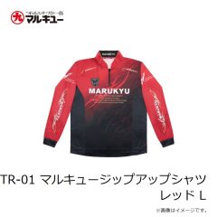 マルキュー　TR-01 マルキュージップアップシャツ レッド L