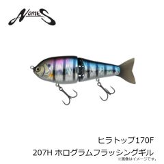 ノリーズ　ヒラトップ170F 207H ホログラムフラッシングギル