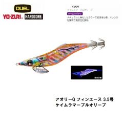 デュエル　アオリーQ フィンエース 3.5号 ケイムラマーブルオリーブ