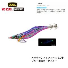 デュエル　アオリーQ フィンエース 3.0号 ブルー夜光ダークブルー
