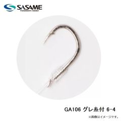 ササメ　GA106 グレ糸付 6-4