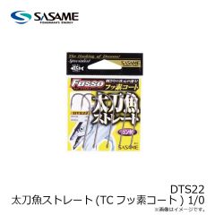 ササメ　DTS22 太刀魚ストレート(TCフッ素コート) 1/0