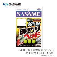 ササメ　CAJ04 海上釣堀脈釣りヘッド ステルスブラック 2号