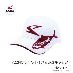 ササメ 723MC シャウト！メッシュキャップ ホワイト