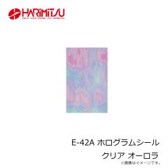 ハリミツ　E-42A ホログラムシール クリア オーロラ