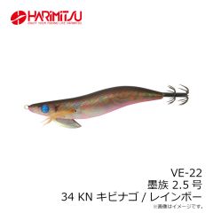 ハリミツ　VE-22 墨族 2.5号 34 KN キビナゴ/レインボー