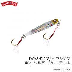 マグバイト　MBJ05 イワシジグ 40g 02 シルバーグローテール