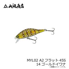 山波商店　MYL02 A2フラット45S 14 ゴールドイワナ