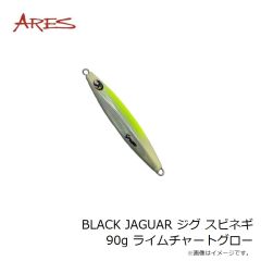 宇崎日新　BLACK JAGUAR ジグ スピネギ 90g ライムチャートグロー