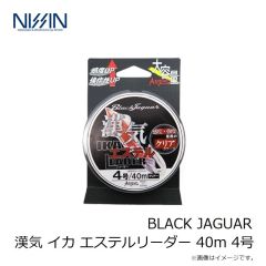 宇崎日新　BLACK JAGUAR 漢気 イカ エステルリーダー 40m 4号