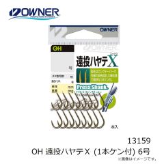 オーナー　13159 OH 遠投ハヤテＸ (1本ケン付) 6号