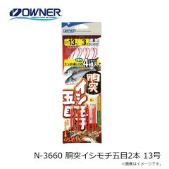 オーナー　N-3660 胴突イシモチ五目2本 13号