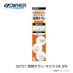 オーナー　30757 満開チラシ キツネ3本 8号