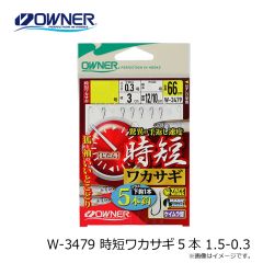 オーナー　W-3479 時短ワカサギ5本 1.5-0.3