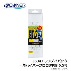 オーナー　36347 ワンデイパック 一角ハイパーフロロ3本錨 6.5号