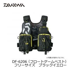ダイワ (Daiwa)　DF-6206 （フロートゲームベスト）　フリーサイズ　ブラックイエロー