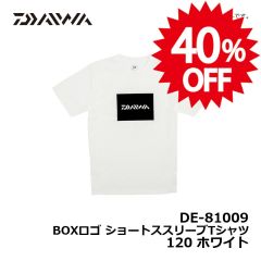 ダイワ（Daiwa）　DE-81009　BOXロゴ ショートススリーブTシャツ　120　ホワイト　釣り ウェア シャツ 半袖