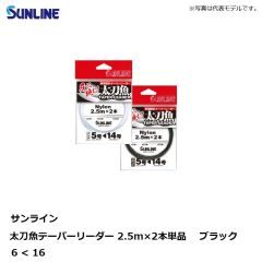 サンライン　太刀魚テーパーリーダー 2.5m×2本単品 6