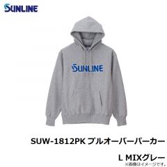 サンライン　SUW-1812PK プルオーバーパーカー L MIXグレー