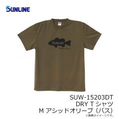 サンライン　SUW-15203DT DRY Tシャツ L ブラック(アオリイカ)