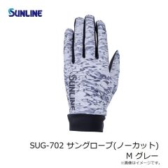 サンライン　SUG-702 サングローブ(ノーカット) M グレー