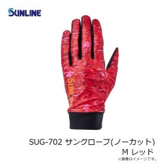 サンライン　SUG-702 サングローブ(ノーカット) M レッド