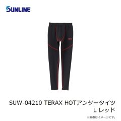 サンライン　SUW-04210 TERAX HOTアンダータイツ L レッド