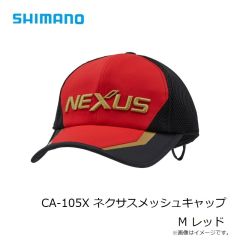 シマノ　CA-105X ネクサスメッシュキャップ M レッド