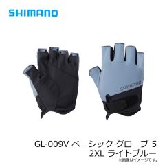 シマノ　GL-009V ベーシック グローブ 5 2XL ライトブルー