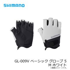 シマノ　GL-009V ベーシック グローブ 5 M ホワイト