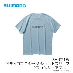 シマノ　SH-021W ドライロゴTシャツ ショートスリーブ XS インショアブルー