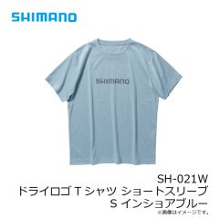 シマノ　SH-021W ドライロゴTシャツ ショートスリーブ S インショアブルー