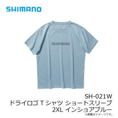 シマノ　SH-021W ドライロゴTシャツ ショートスリーブ 2XL インショアブルー
