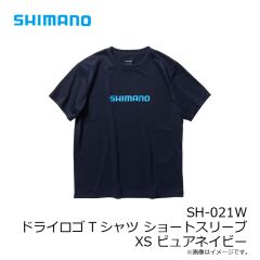 シマノ　SH-021W ドライロゴTシャツ ショートスリーブ XS ピュアネイビー