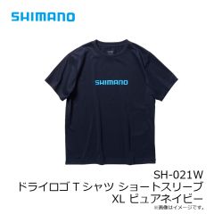シマノ　SH-021W ドライロゴTシャツ ショートスリーブ XL ピュアネイビー