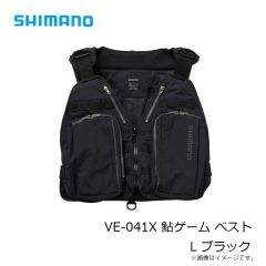 シマノ　VE-041X 鮎ゲーム ベスト L ブラック