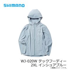 シマノ　WJ-020W テックフーディー 2XL インショアブルー
